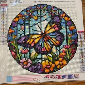 Mosaic Butterfly Diamond Dot Painting